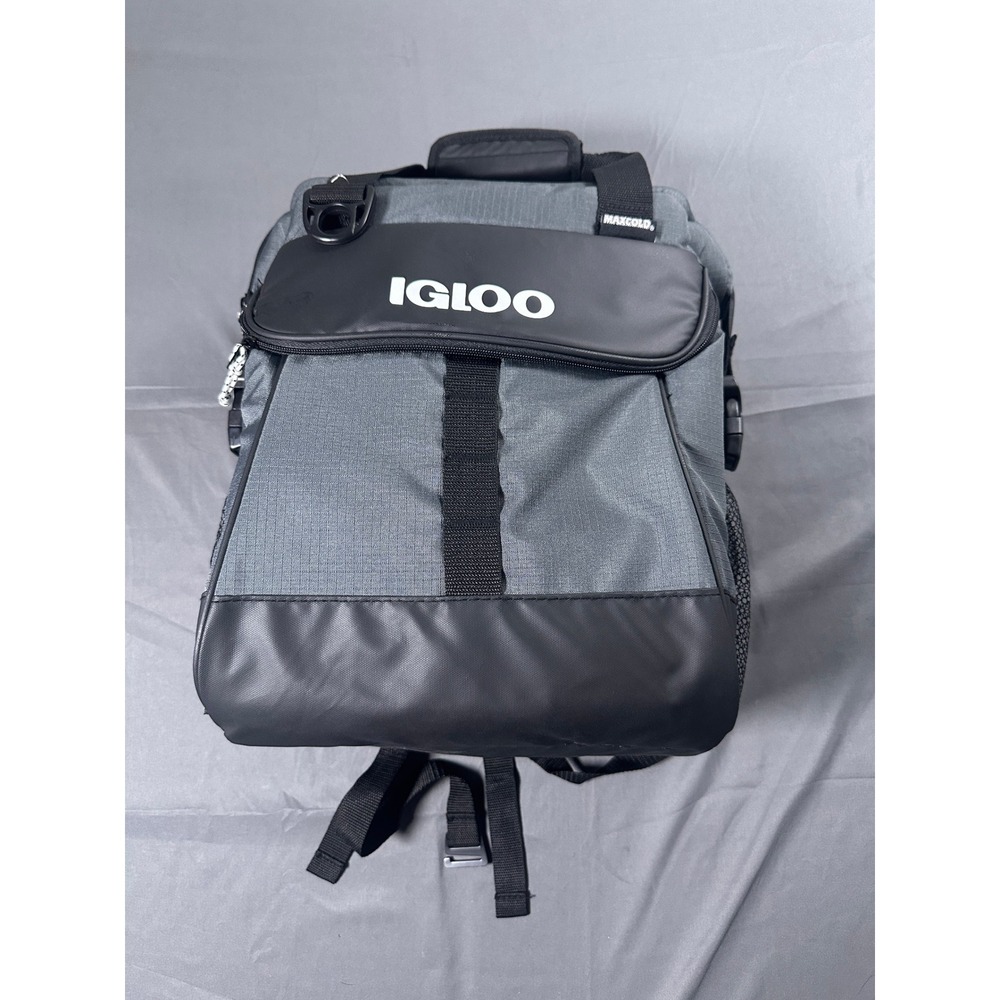 Igloo MaxCold Backpack Cooler Bag Charcoal Black 4901168 New‎ with Tags 28 cans